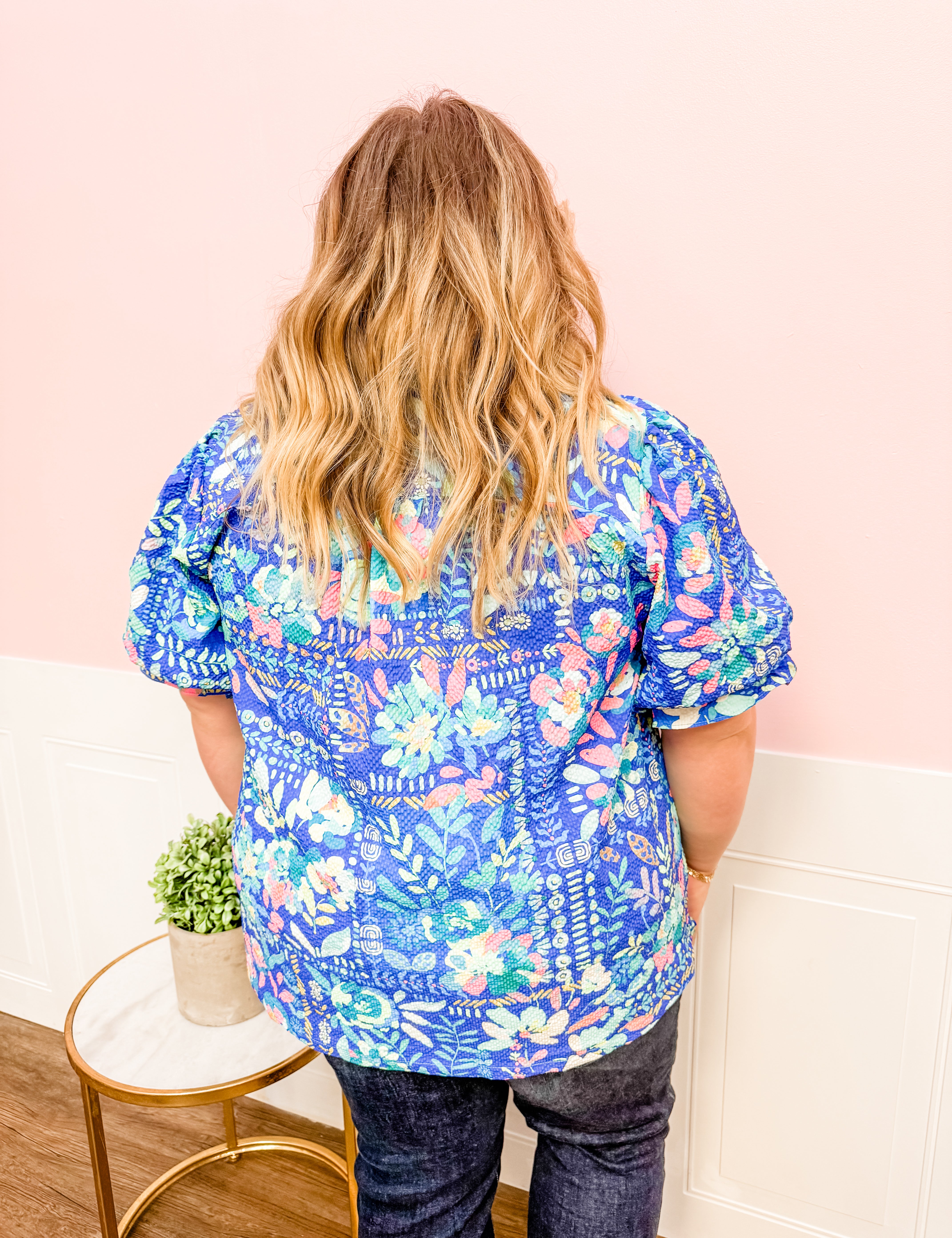 Garden Party Bloom Top: Plus Size