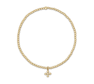 Enewton Classic Beaded Gold 2mm Small Cross Charm
