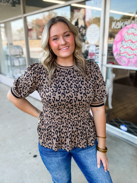 Wild Darling Peplum Top