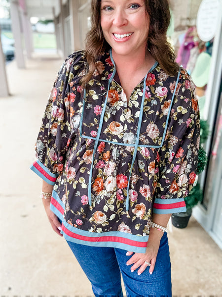 Garden Charm Floral Top