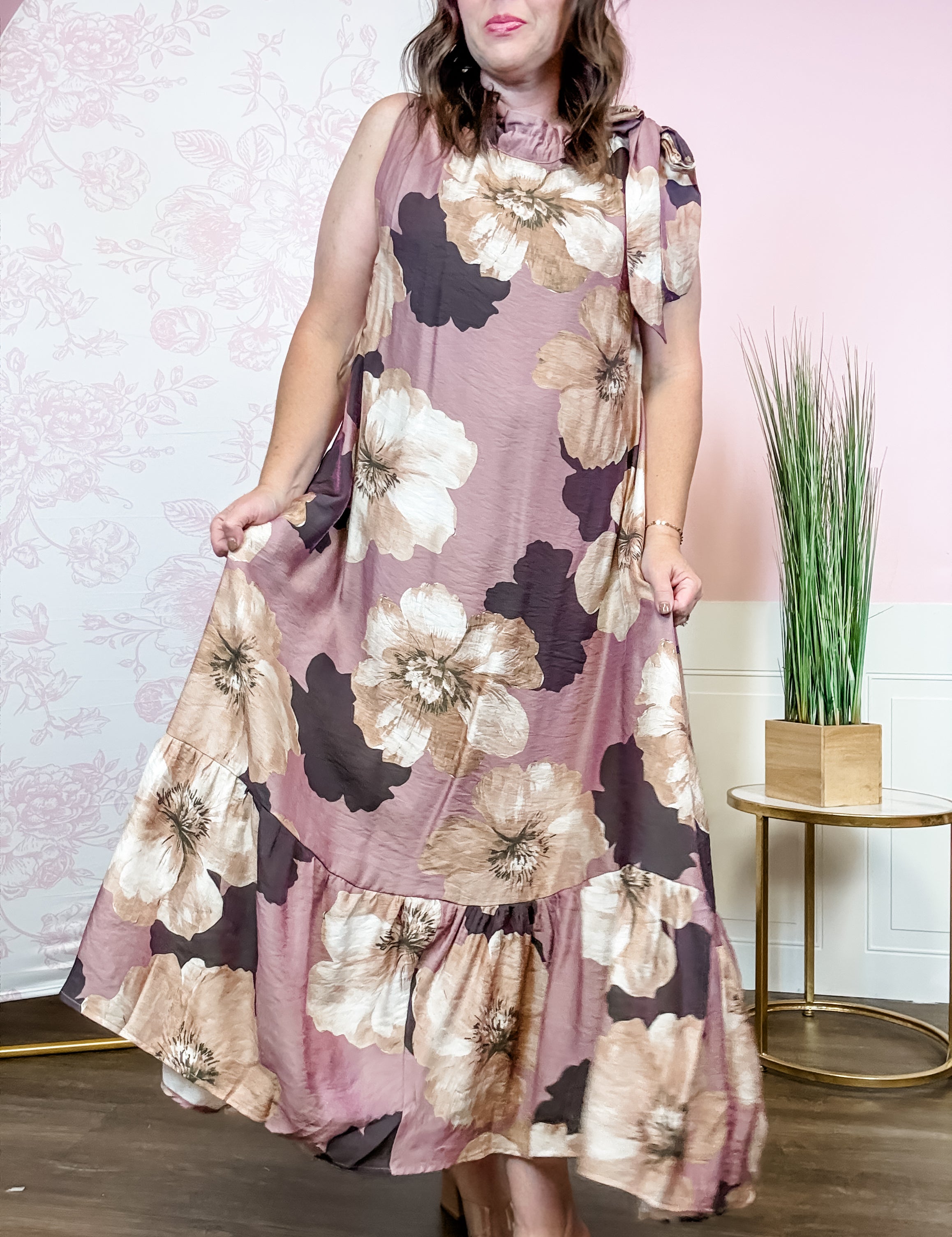 The Autumn Romance Floral Dress