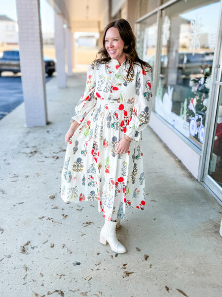 Wildflower Meadow Midi Dress