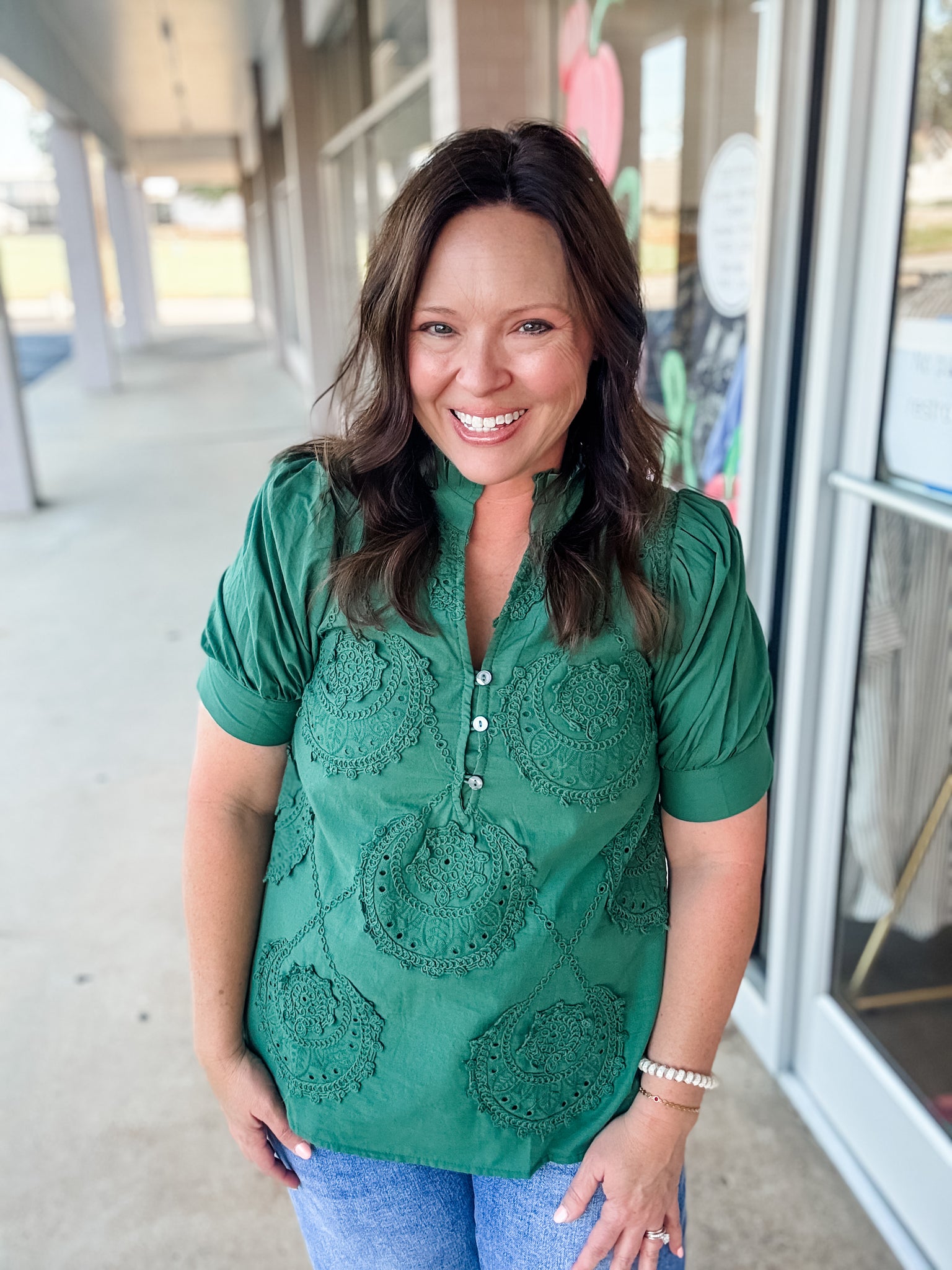 Emerald Whimsy Blouse