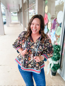 Garden Charm Floral Top