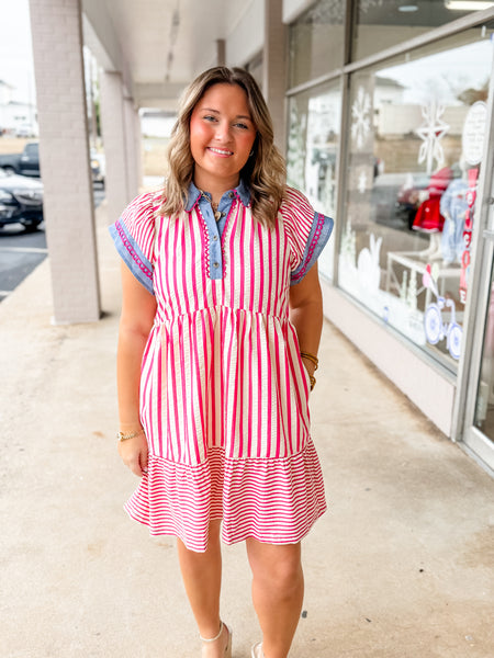 Berry Lane Collared Dress