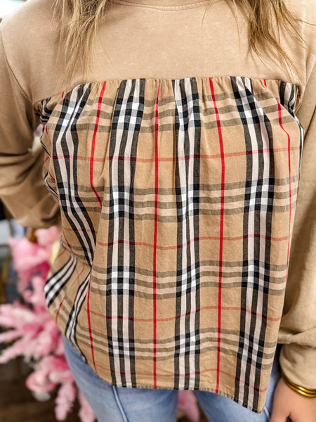 London Layers Plaid Top