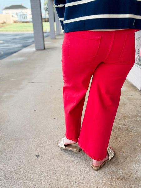 Cherry Crush Wide Leg Jean