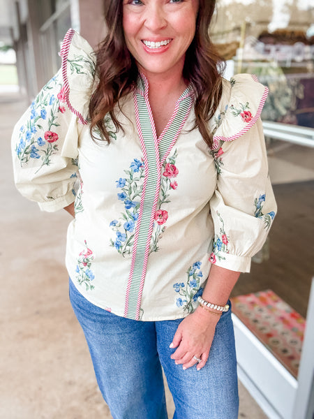 Cider & Florals Top