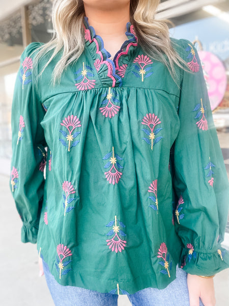 Woodland Whimsy Blouse: Plus