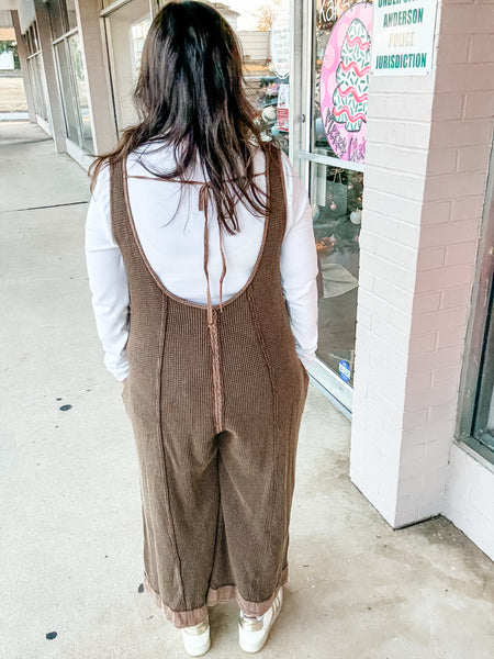 Cozy Cabin Waffle Romper