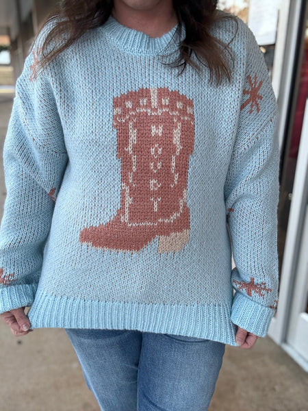 Boot Scootin’ Cozy Sweater