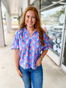 Periwinkle Pink Petal Top