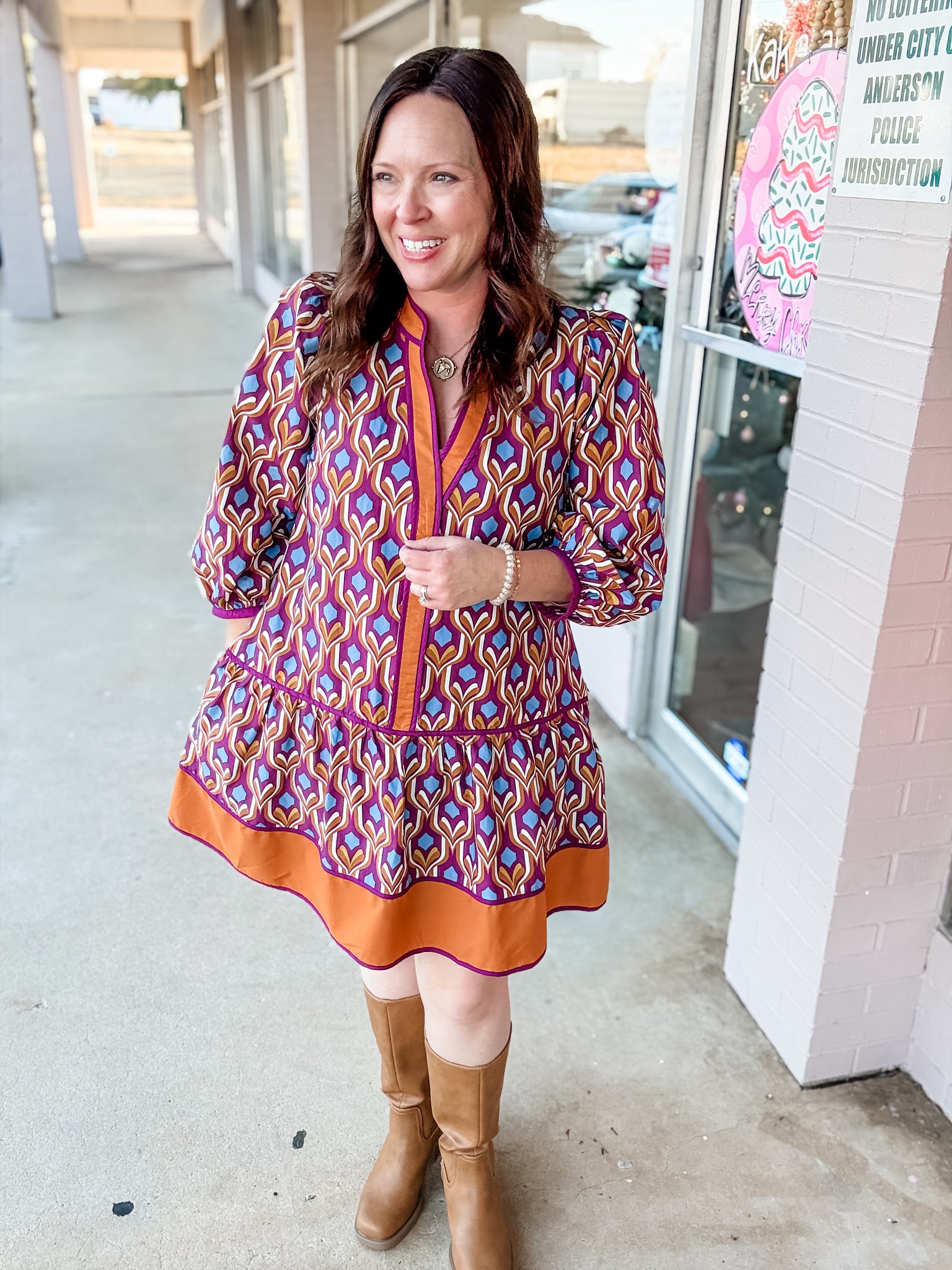 Retro Charm Tunic Dress
