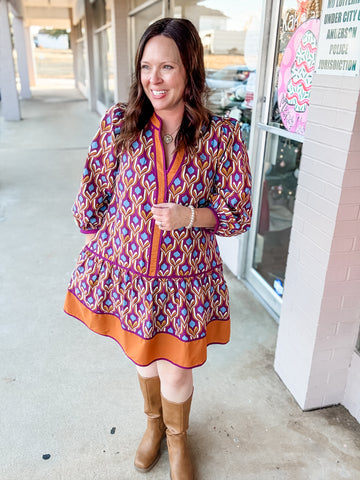 Retro Charm Tunic Dress