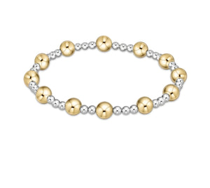 Enewton Classic Sincerity Pattern 6mm Bracelet: Mixed Metal