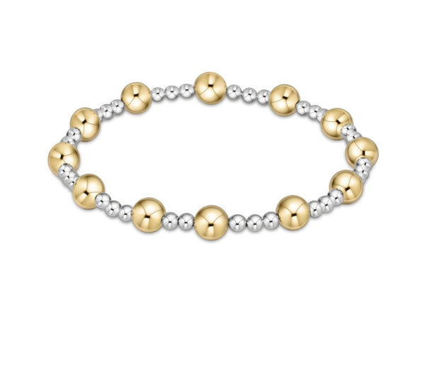 Enewton Classic Sincerity Pattern 6mm Bracelet: Mixed Metal