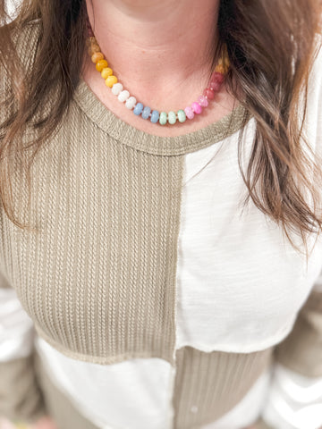 Pastel Stone Necklace