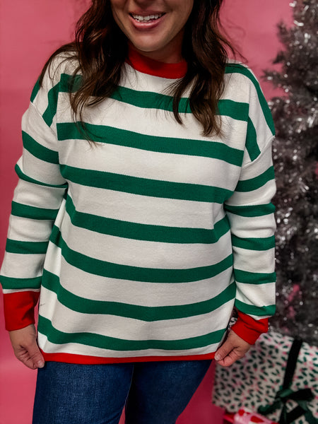 Holly Jolly Stripe Sweater