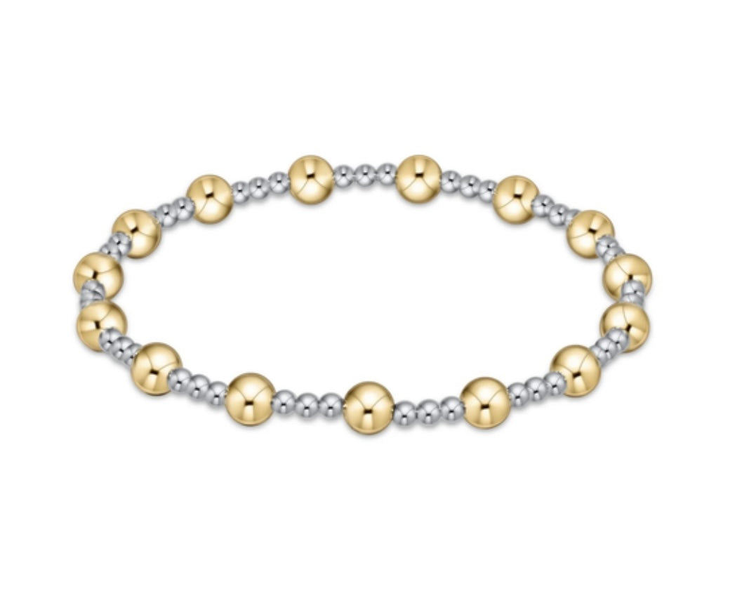 Enewton Classic Sincerity Pattern 5mm Bracelet: Mixed Metal
