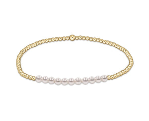 Enewton Gold Bliss 2mm Bracelet: Pearl