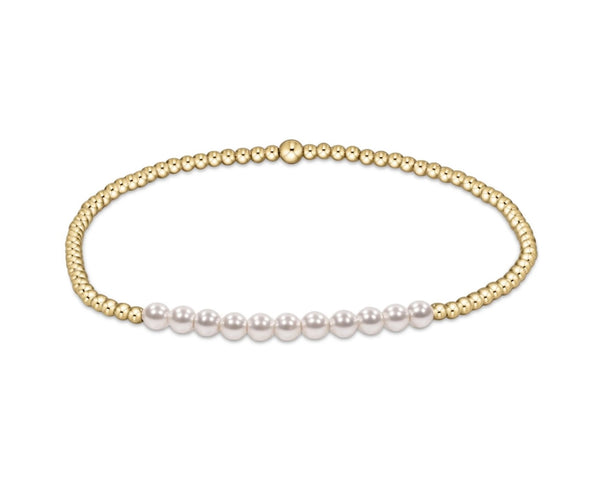 Enewton Gold Bliss 2mm Bracelet: Pearl