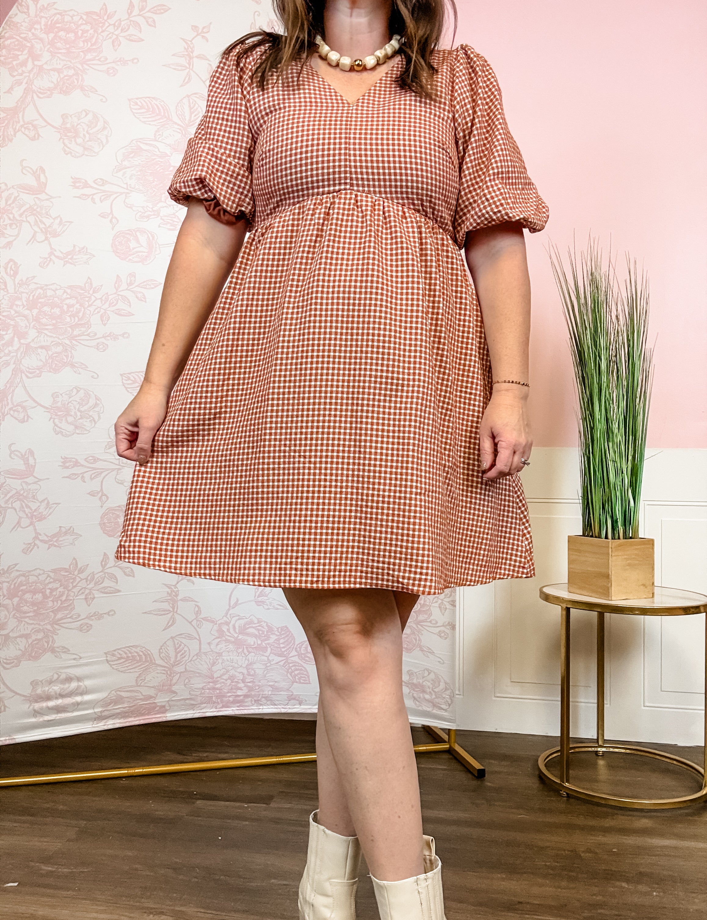 The Harvest Check Dress