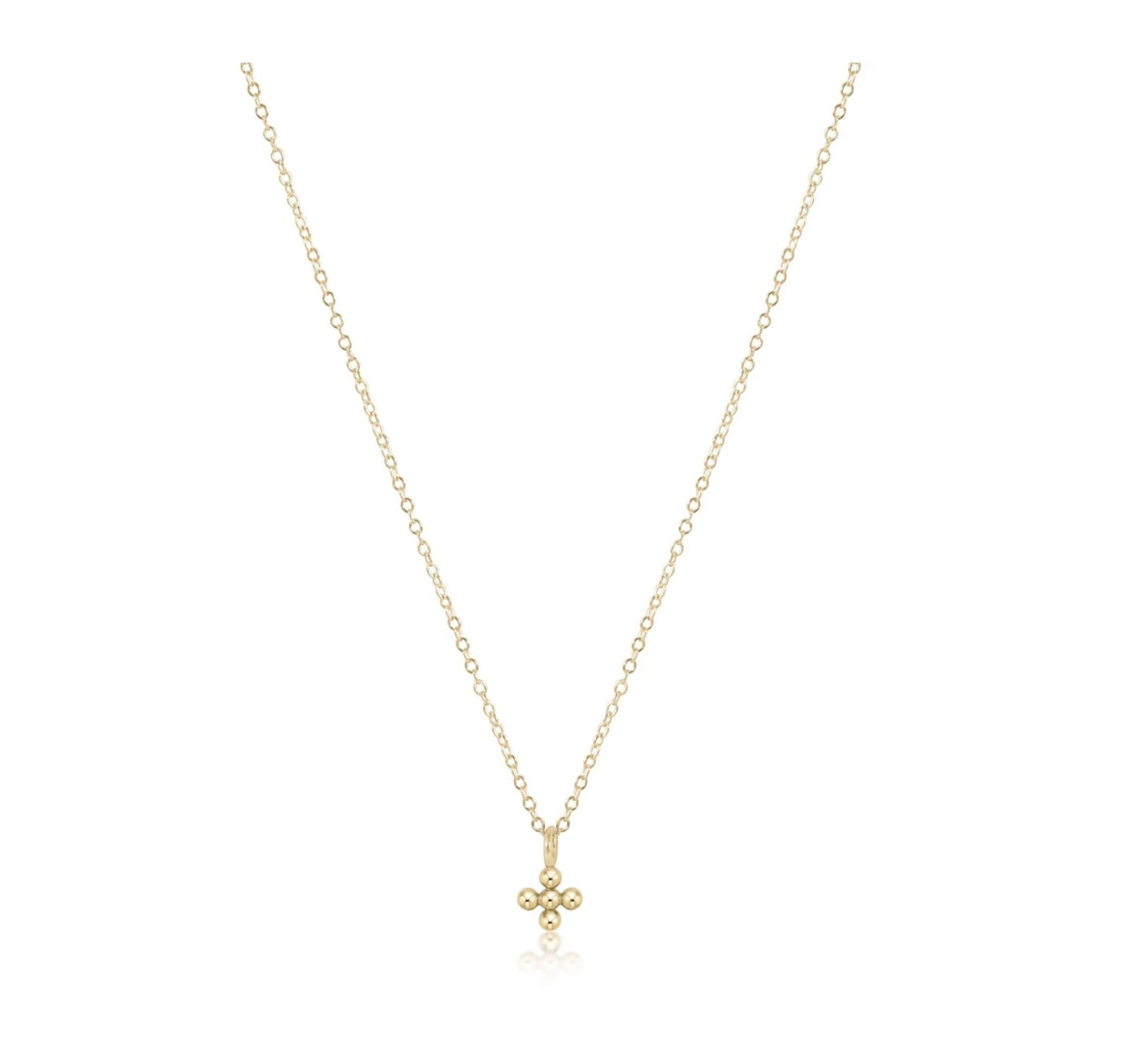 Enewton 16” Classic Gold Beaded Signature Cross