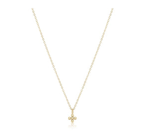 Enewton 16” Classic Gold Beaded Signature Cross