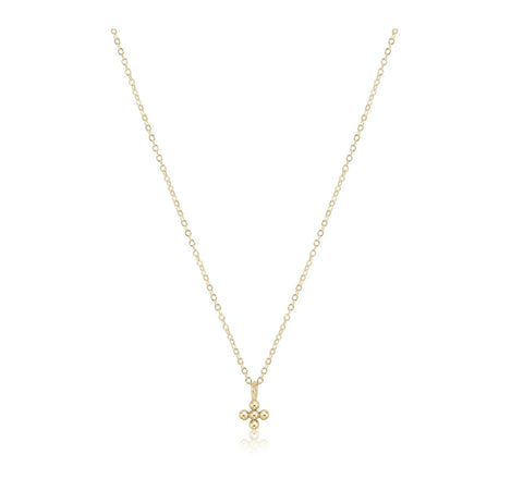 Enewton 16” Classic Gold Beaded Signature Cross