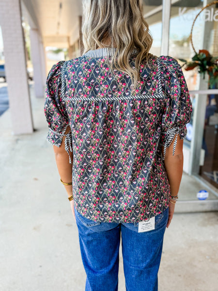 Blooming Lattice Blouse