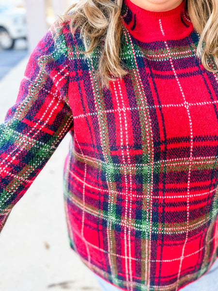 Holly Jolly Plaid Pullover