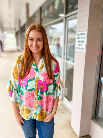 Tropical Flower Top