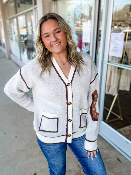 Saddle Trails Horse Knit Cardigan