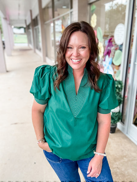 Emerald Green Blouse