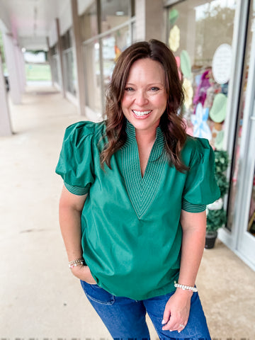 Emerald Green Blouse