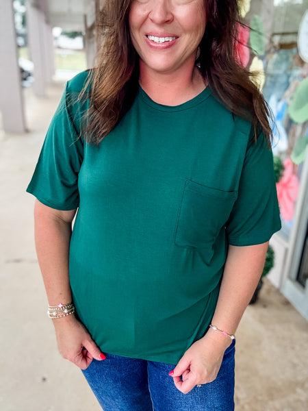 Your Basic Tee:  dark green