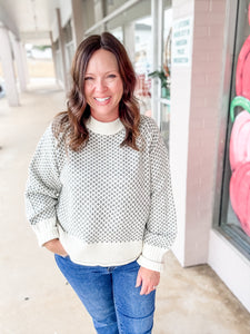 Frosted Lattice Sweater