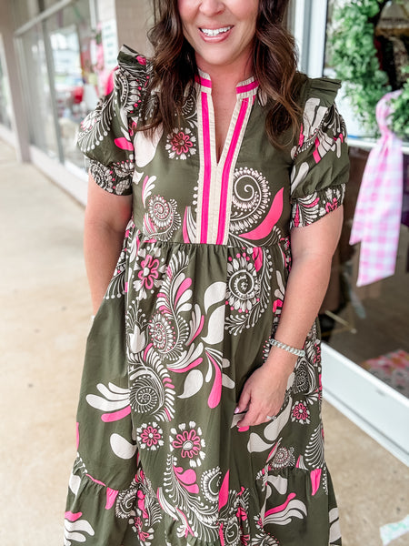 Pretty In Paisley Dress