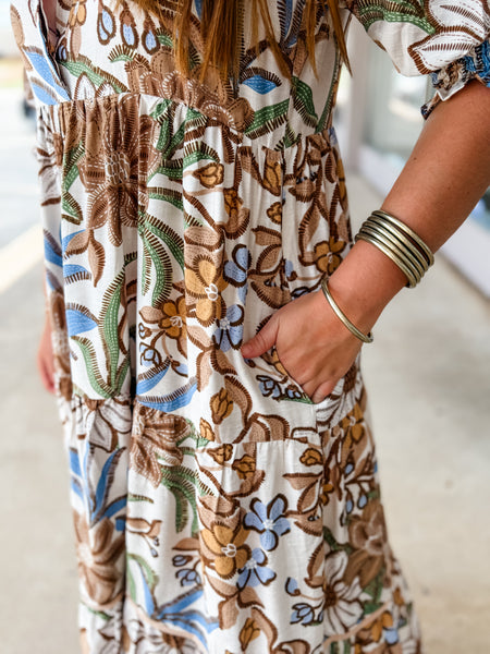 Fall Floral Dress