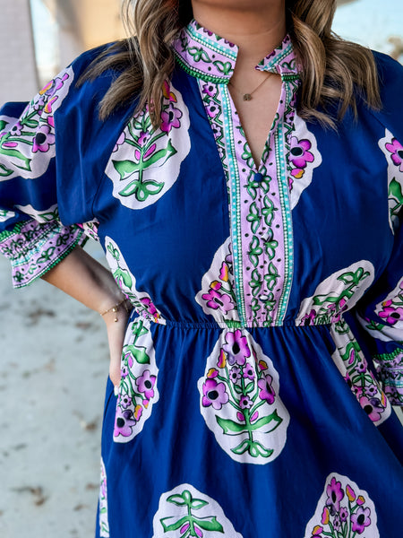 Twilight Meadow Floral Maxi