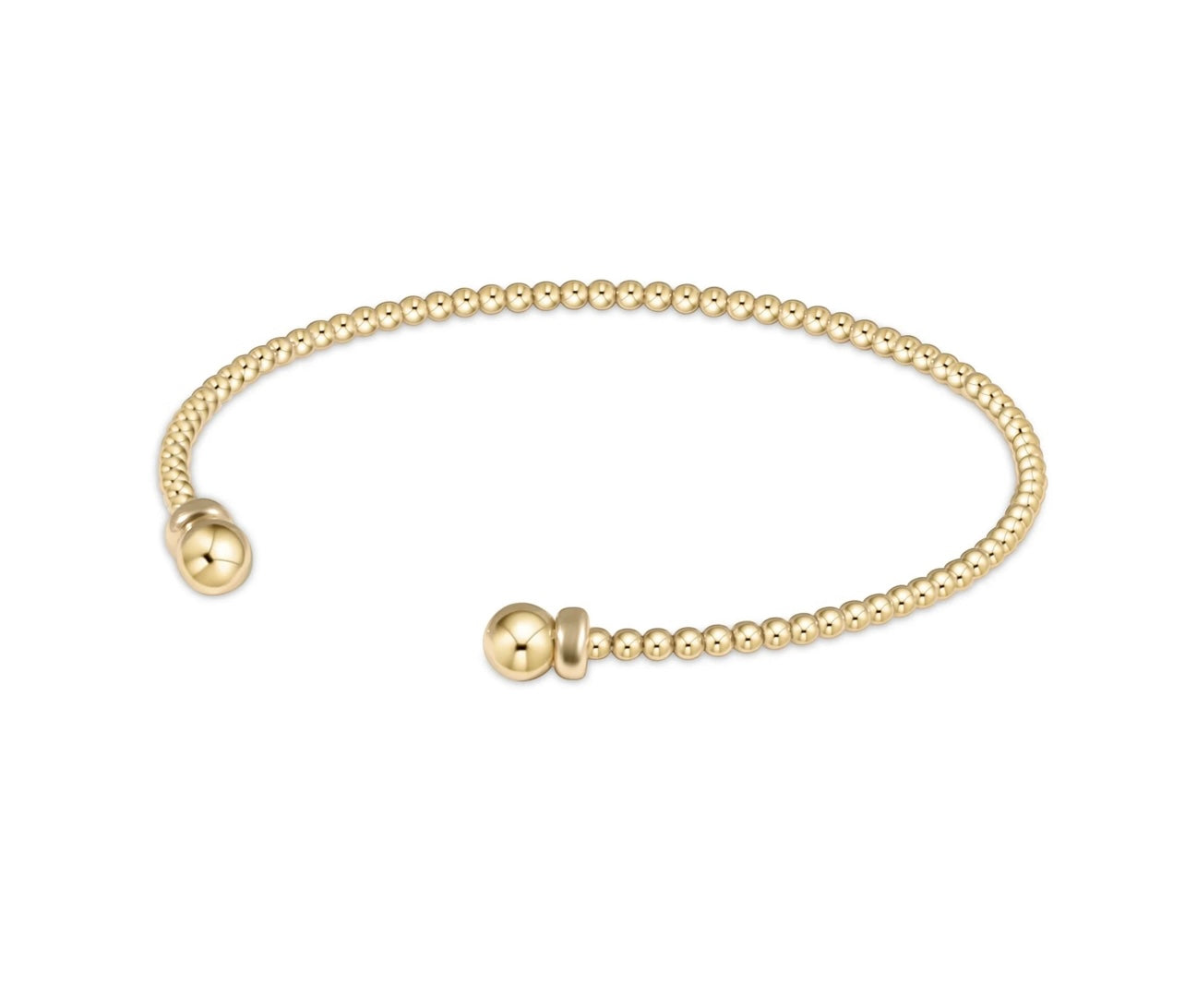 Enewton Classic Gold 2mm Beaded Cuff: Gold
