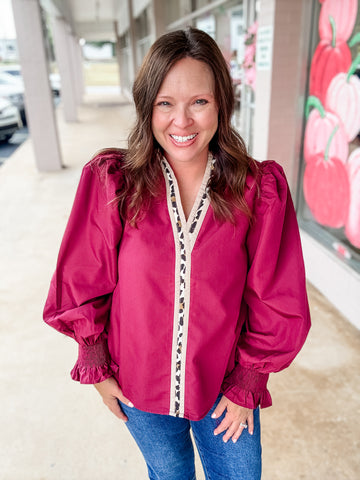 Cranberry Charm Blouse