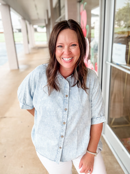 Coastal Breeze Button-Up