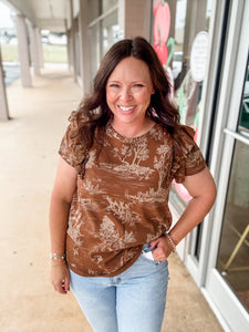 Brown Woodland Tales Top