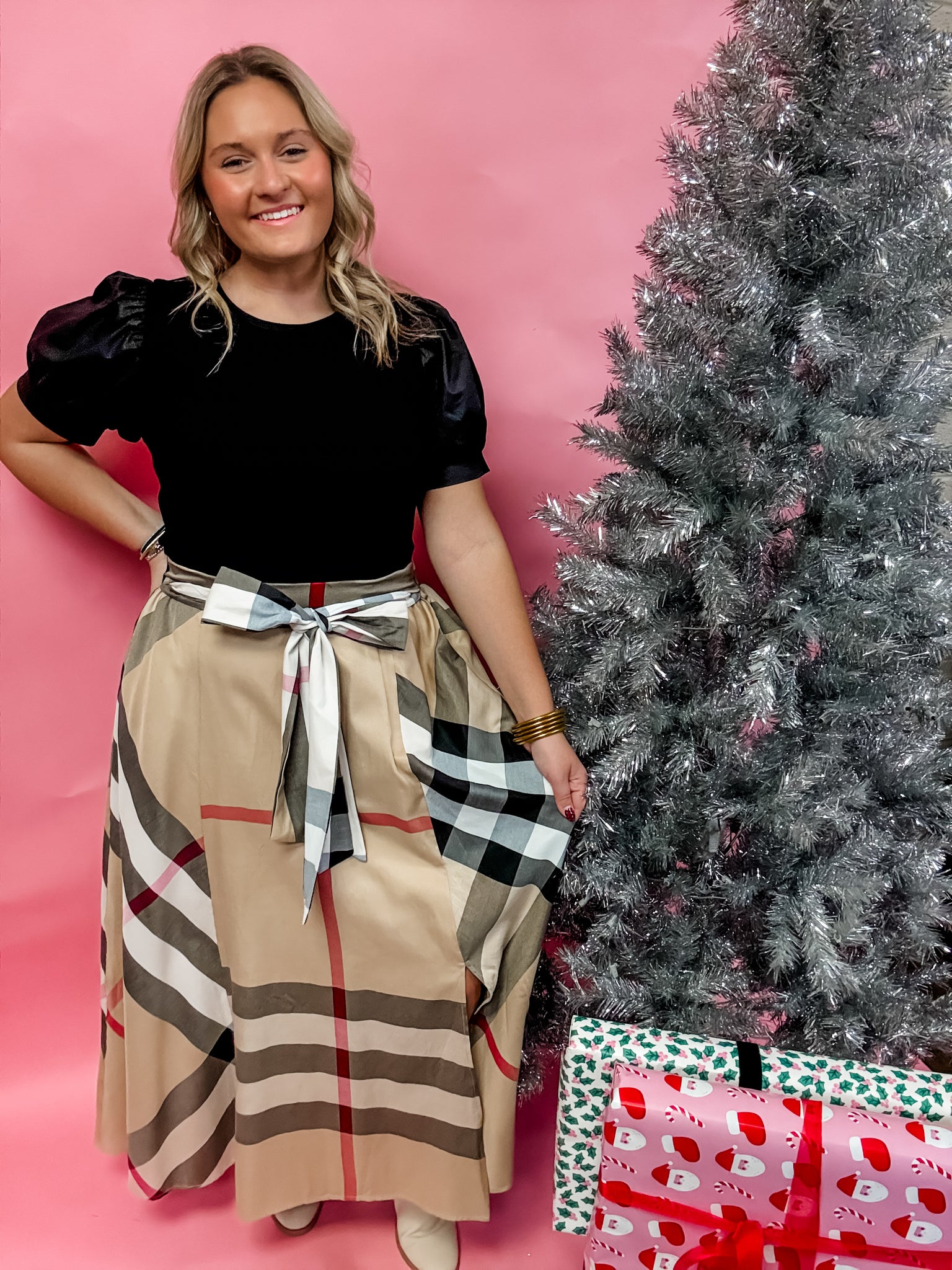 Timeless Charm Puff Sleeve Dress