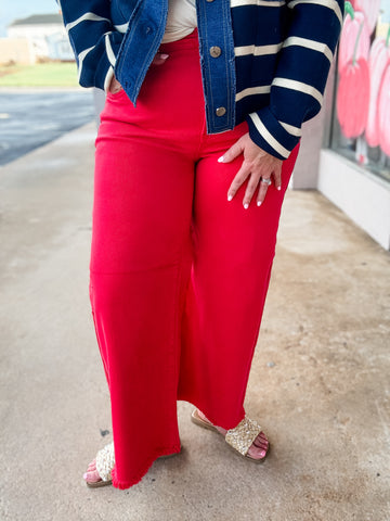 Cherry Crush Wide Leg Jean