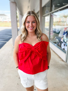 Red Bow Top