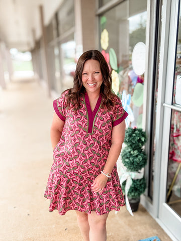 Olive & Orchid Dress