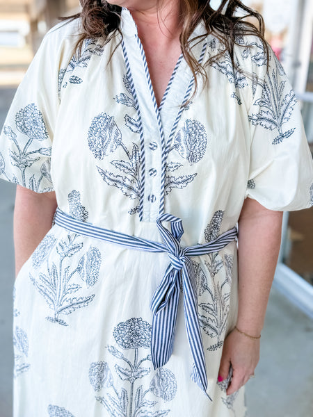 Botanical Haven Kimono Maxi