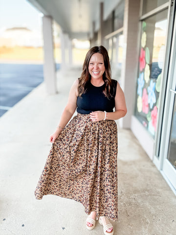 Leopard Print Skirt